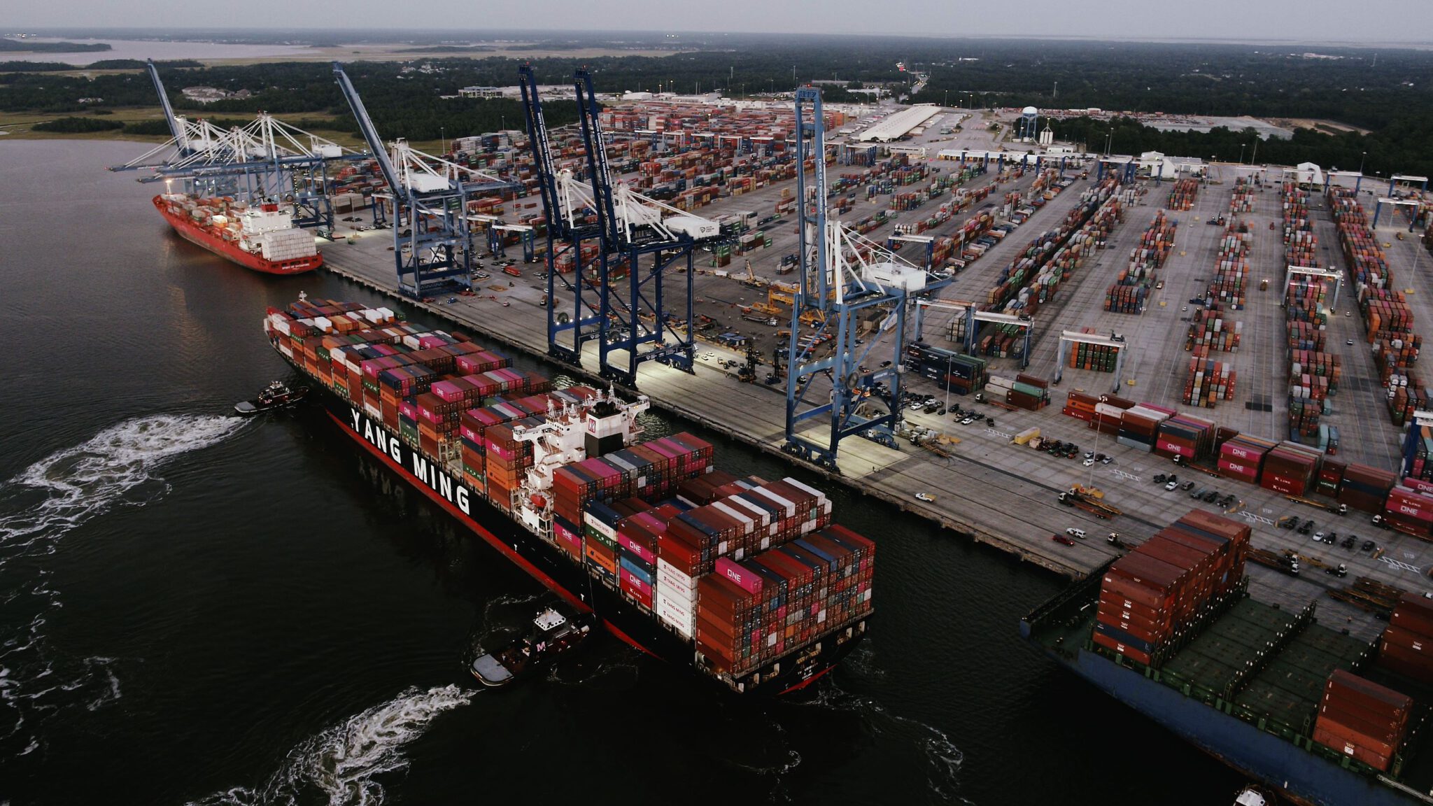 Ships outside of Wando Welch Terminal - SC Ports Authority