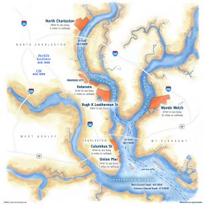 Map of Charleston Harbor